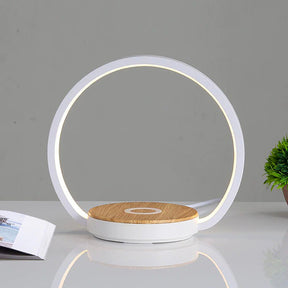 Tactile Bedside Lamp with Wireless Charger