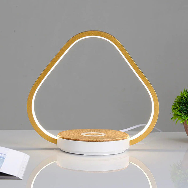 Tactile Bedside Lamp with Wireless Charger