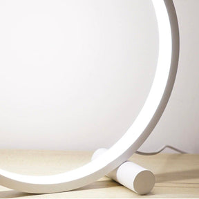 Circular Tactile Bedside Lamp