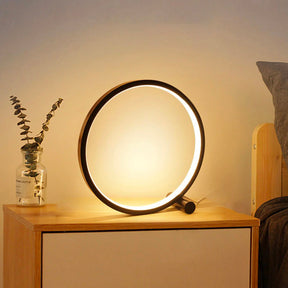 Circular Tactile Bedside Lamp
