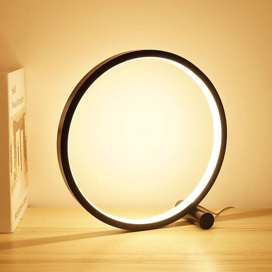 Circular Tactile Bedside Lamp