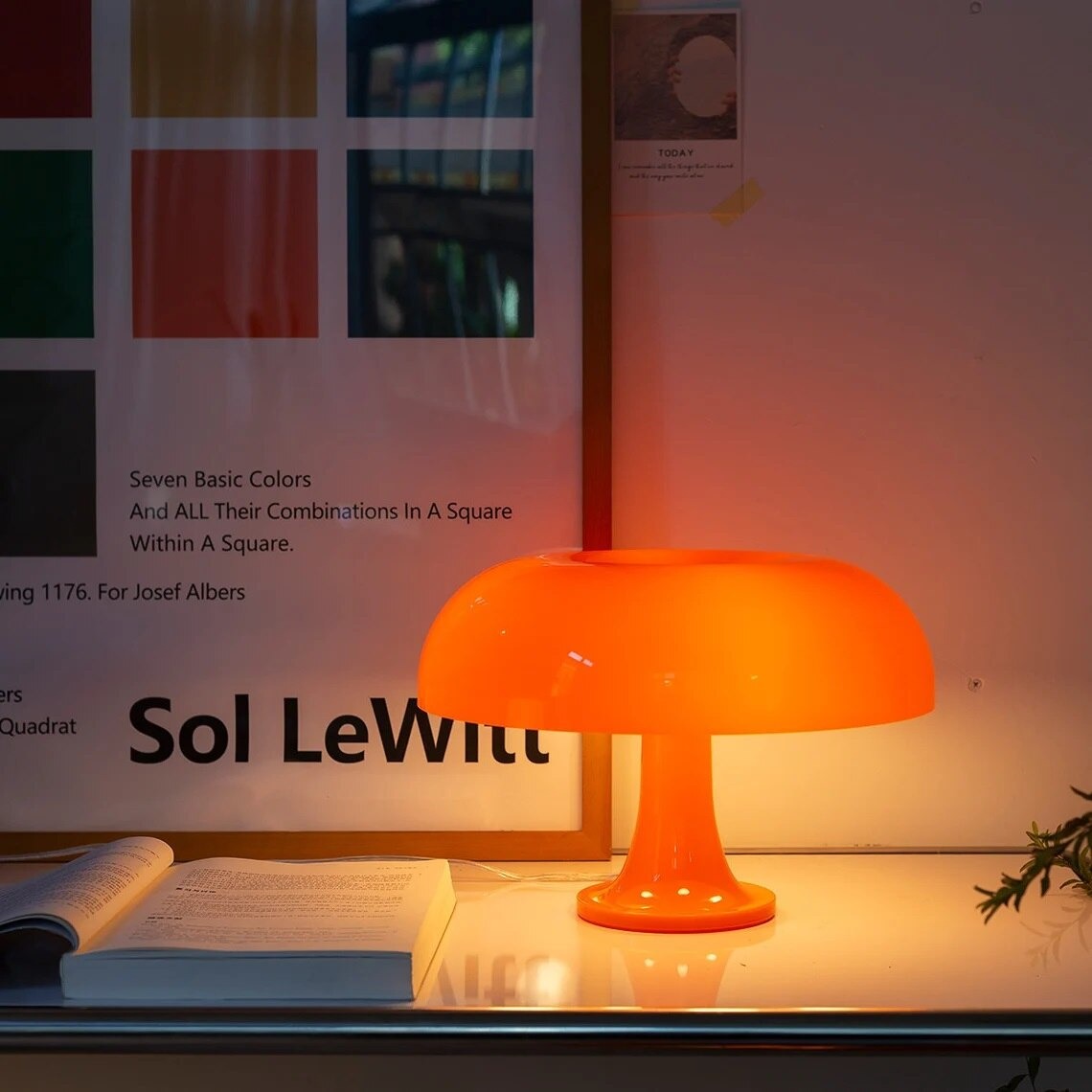 Vintage Mushroom Bedside Lamp