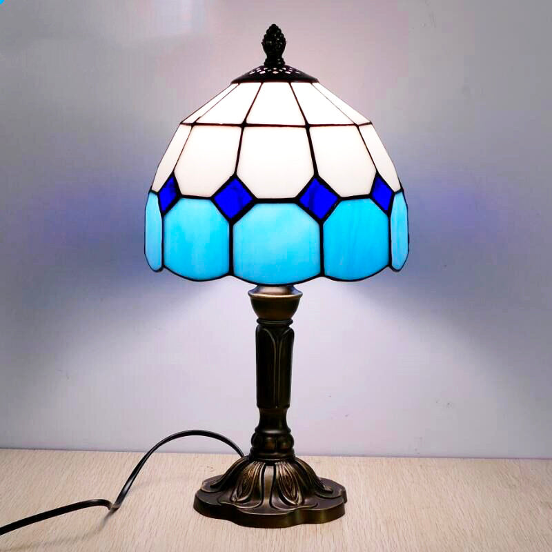 Blue Tiffany Bedside Lamp