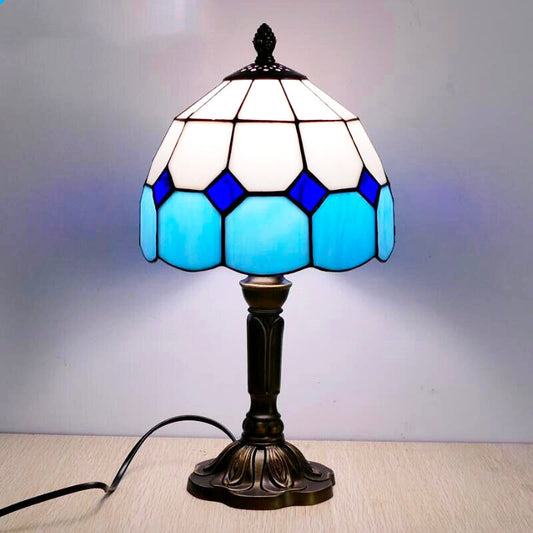 Blue Tiffany Bedside Lamp