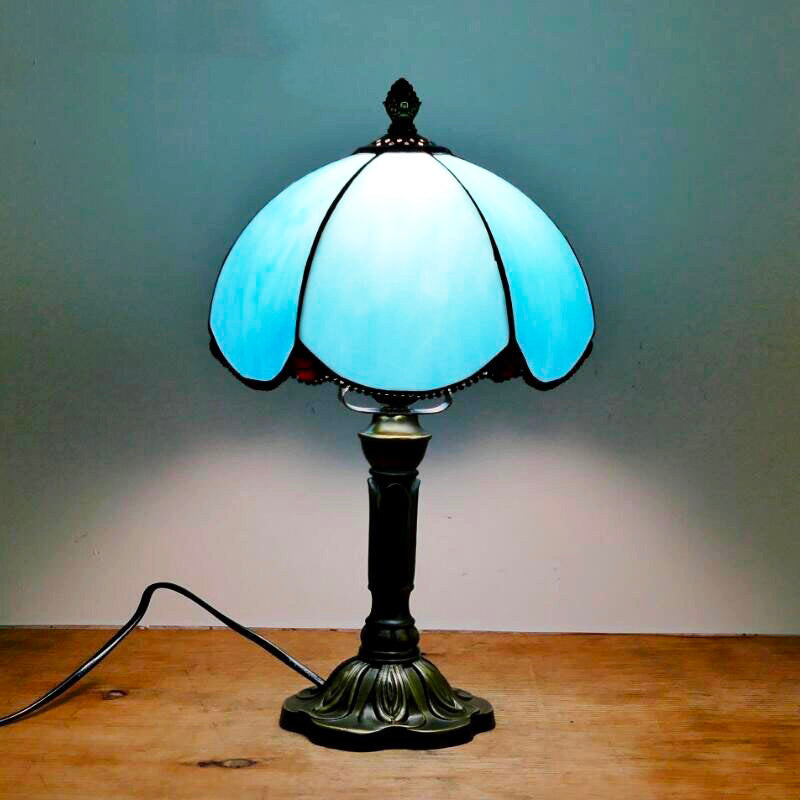 Blue Tiffany Bedside Lamp