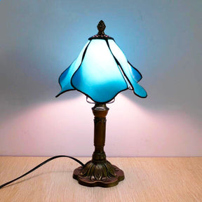 Blue Tiffany Bedside Lamp