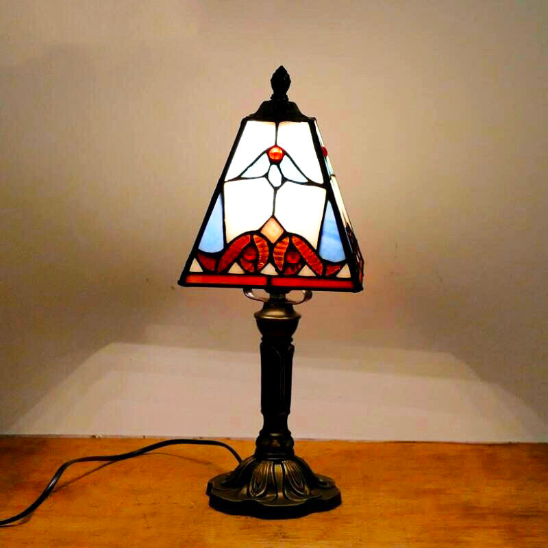 Red Tiffany Bedside Lamp