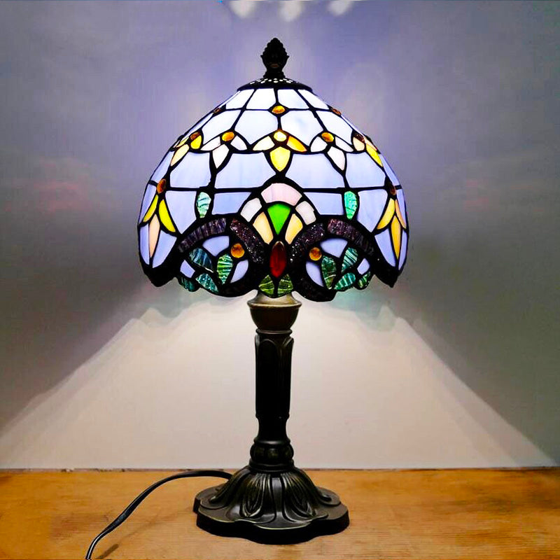 Purple Tiffany Bedside Lamp