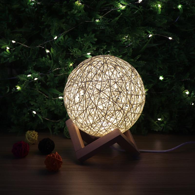 Night Light Rattan Ball