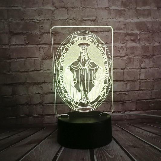 Virgin Mary Lamp