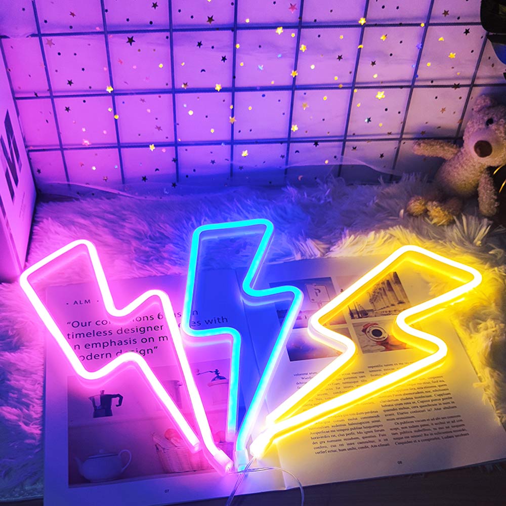 Lightning Neon Lamp
