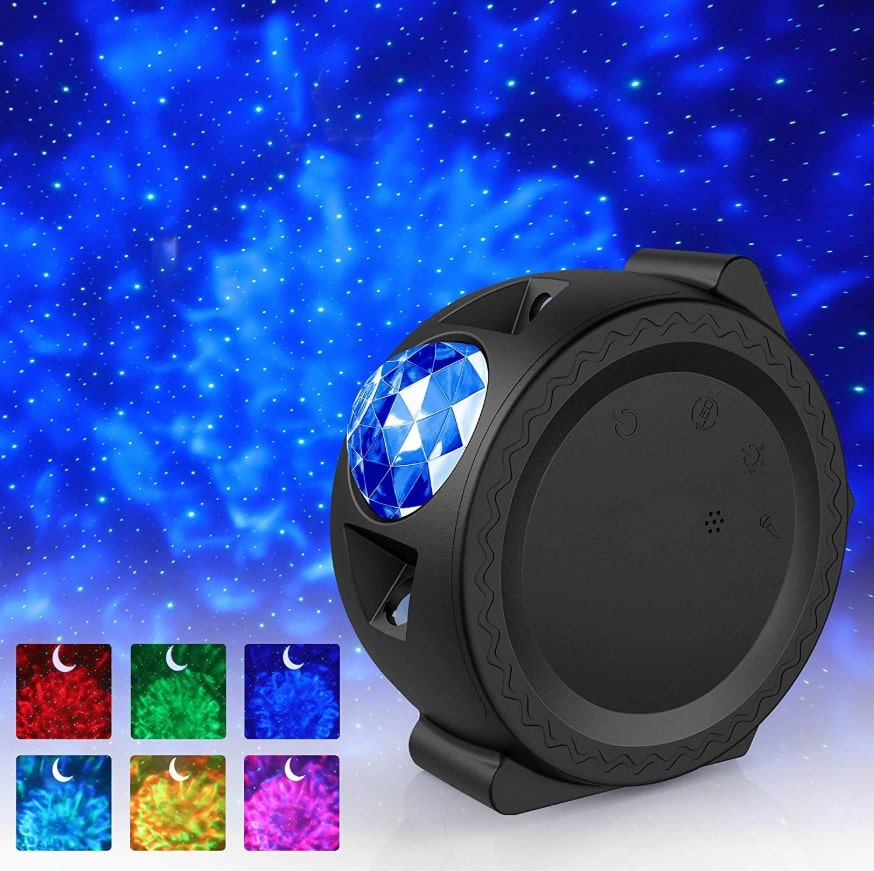 Black and White Night Light Projector