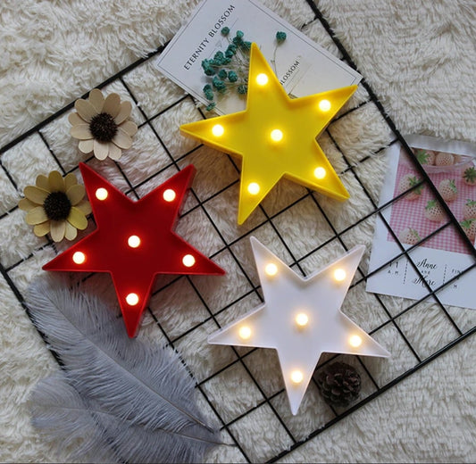 Coloured Stars Night Light