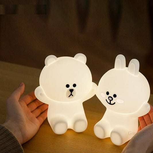 Bear and Rabbit Night Light