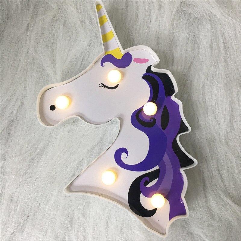 Multicolor Unicorn Night Light