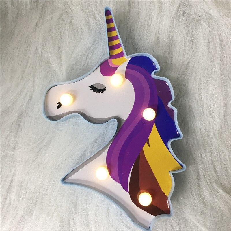 Multicolor Unicorn Night Light