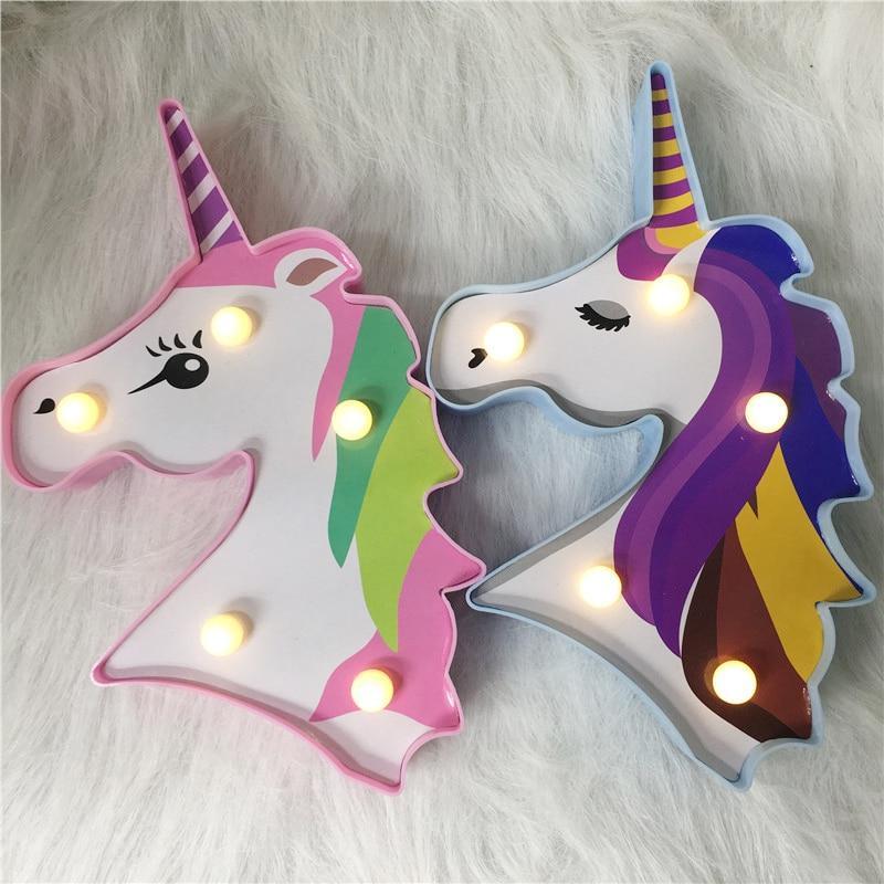 Multicolor Unicorn Night Light
