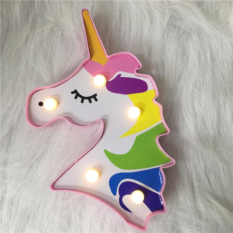 Multicolor Unicorn Night Light